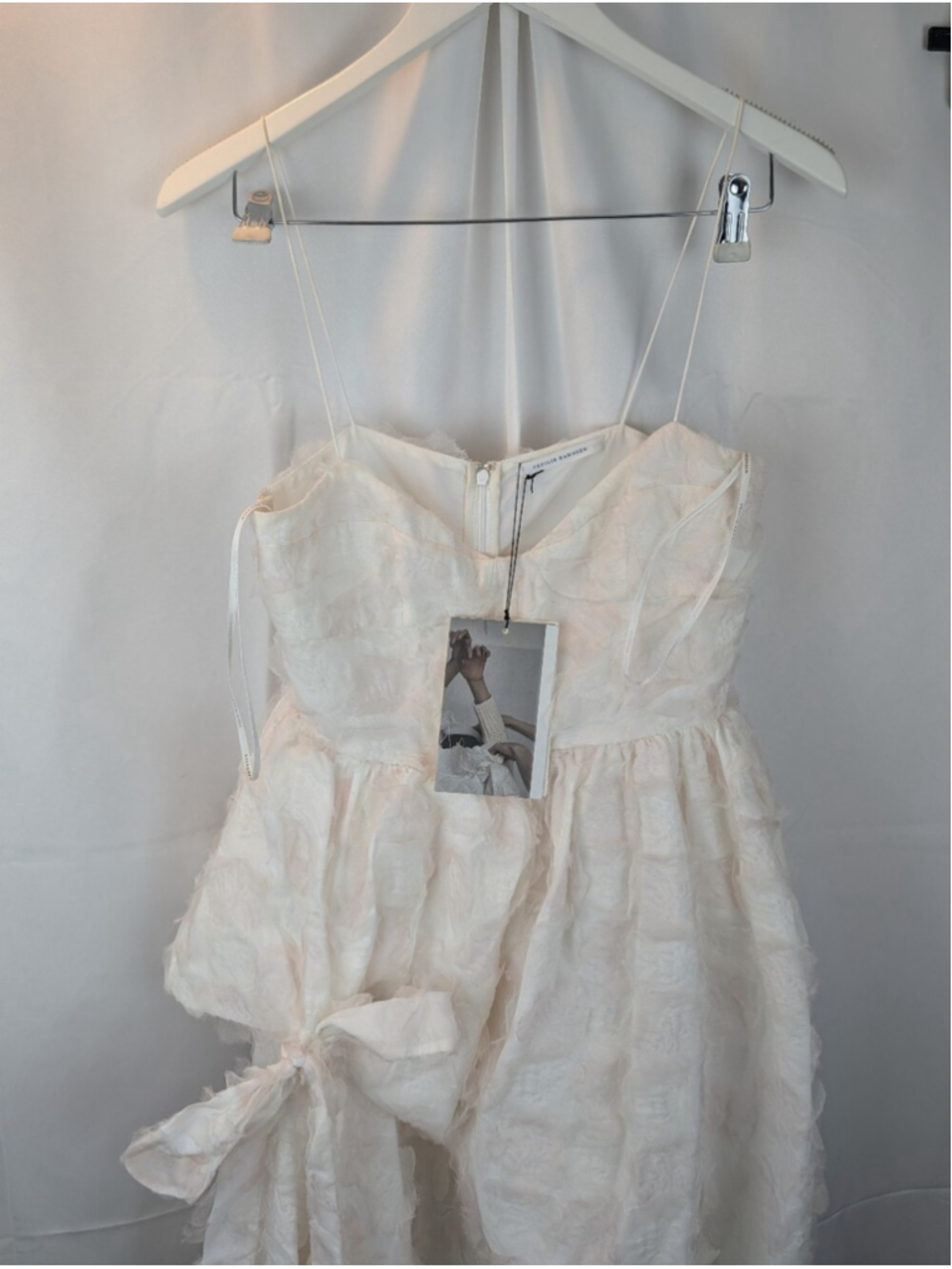 Cecilie Bahnsen White/Powder Pink Dress Size 4 Bnwt — image 4 of 8